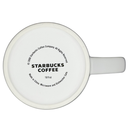 Grande Siren With Rolled Rim Tall White 16oz Mug 2006 Starbucks