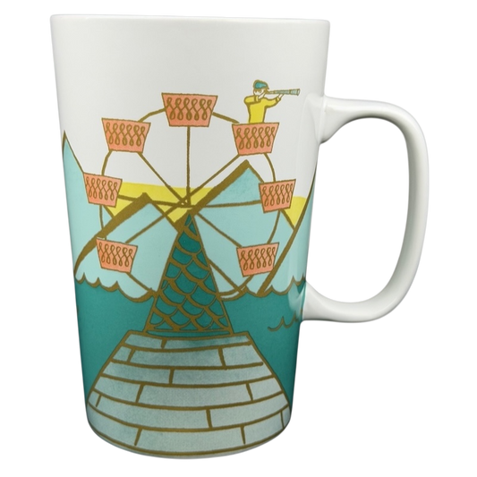 Starbucks Dot Collection Ferris Wheel mug featuring a colorful ferris wheel design
