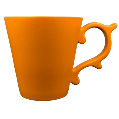 Rococo Scroll Handle Orange Mug 2012 Starbucks Tazo