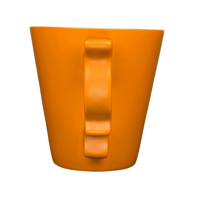 Rococo Scroll Handle Orange Mug 2012 Starbucks Tazo