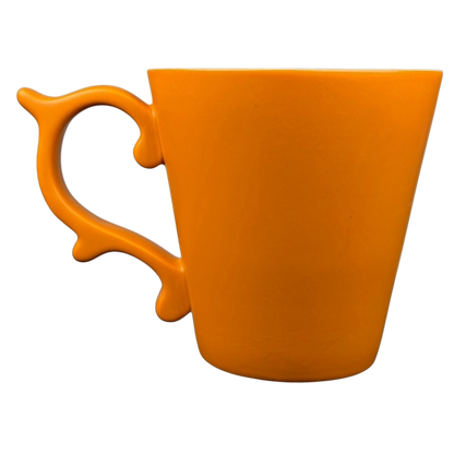 Rococo Scroll Handle Orange Mug 2012 Starbucks Tazo