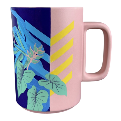 Blue Bird Of Paradise 12oz Matte Pink Mug 2018 Starbucks