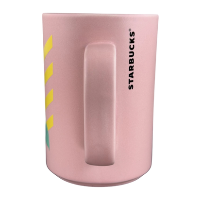 Blue Bird Of Paradise 12oz Matte Pink Mug 2018 Starbucks