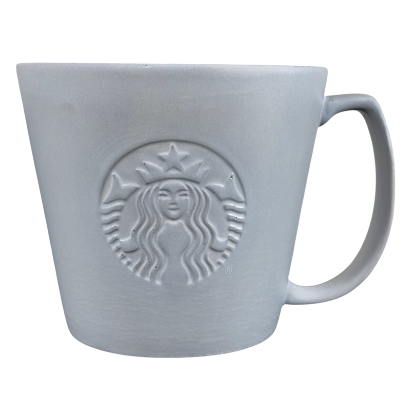 Venti Matte Gray Embossed Siren 20oz Mug 2021 Starbucks