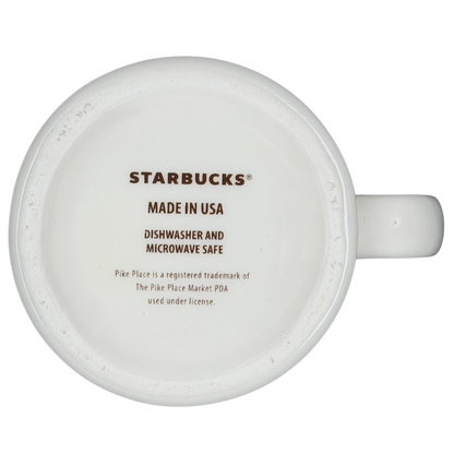 Bottom view of The First Starbucks Store Pike Place Market Seattle WA Mug Starbucks showing care instructions