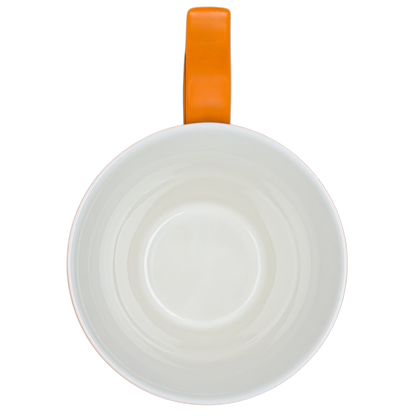 Rococo Scroll Handle Orange Mug 2012 Starbucks Tazo
