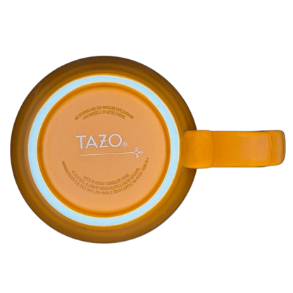 Rococo Scroll Handle Orange Mug 2012 Starbucks Tazo