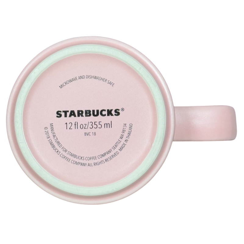 Blue Bird Of Paradise 12oz Matte Pink Mug 2018 Starbucks