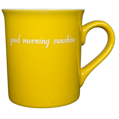 Good Morning Sunshine Yellow Mug With White Interior Love Your Mug