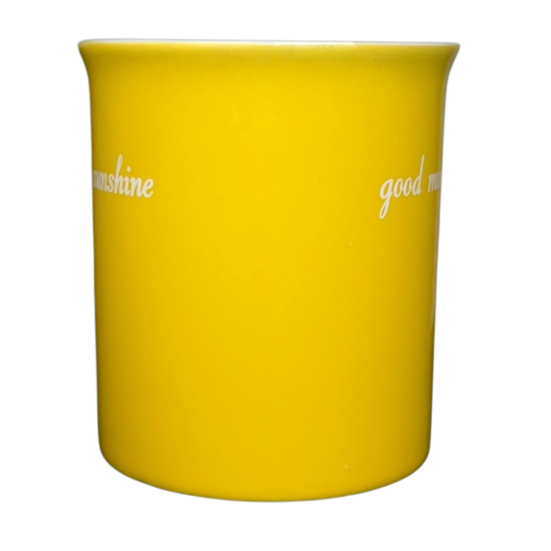 Good Morning Sunshine Yellow Mug With White Interior Love Your Mug