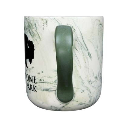 Yellowstone National Park Bison Etched Marble Mug
