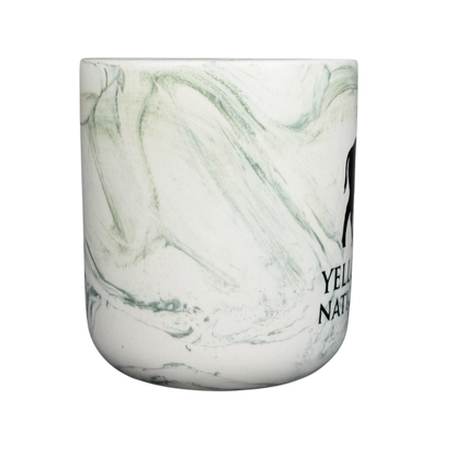Yellowstone National Park Bison Etched Marble Mug