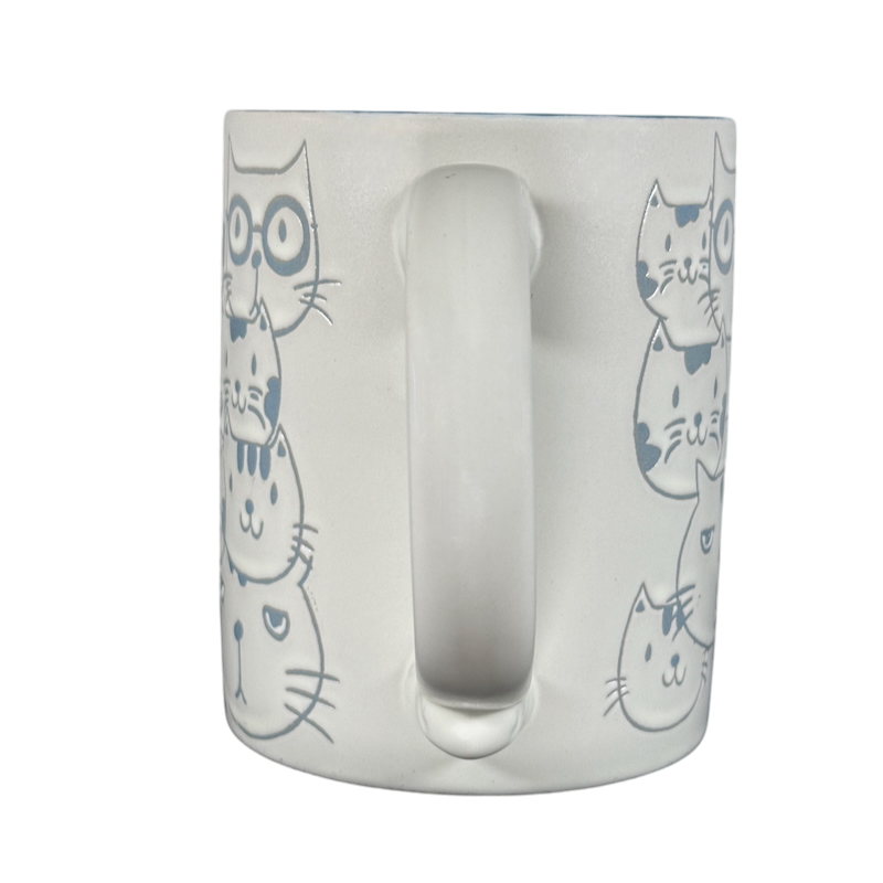 Cat Faces Embossed Mug Spectrum Designz