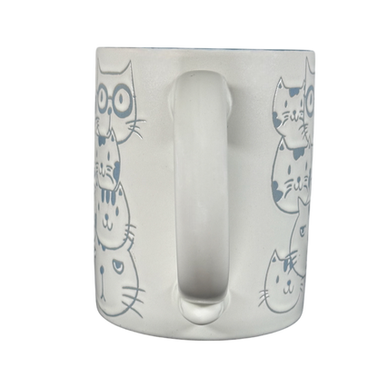 Cat Faces Embossed Mug Spectrum Designz