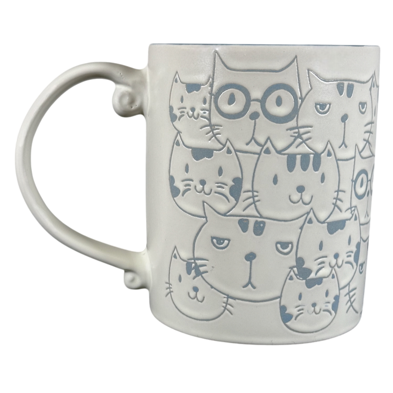 Cat Faces Embossed Mug Spectrum Designz