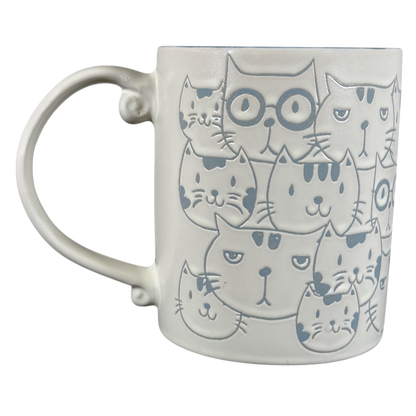 Cat Faces Embossed Mug Spectrum Designz