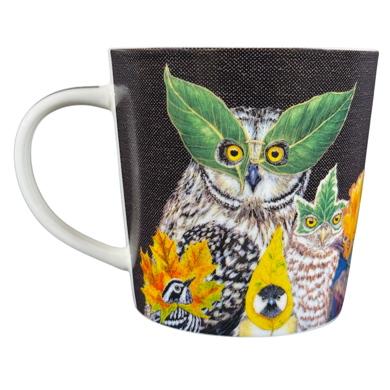 Vicki Sawyer Masquerade Party Owl And Friends Mug PPD