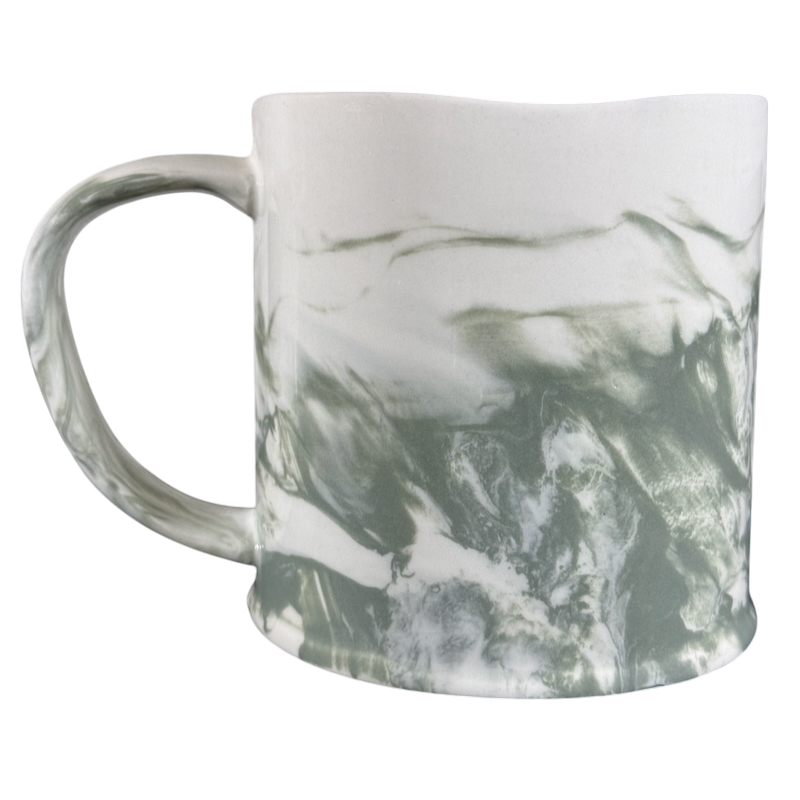 Marbled Letter "T" Monogram Initial Mug Anthropologie