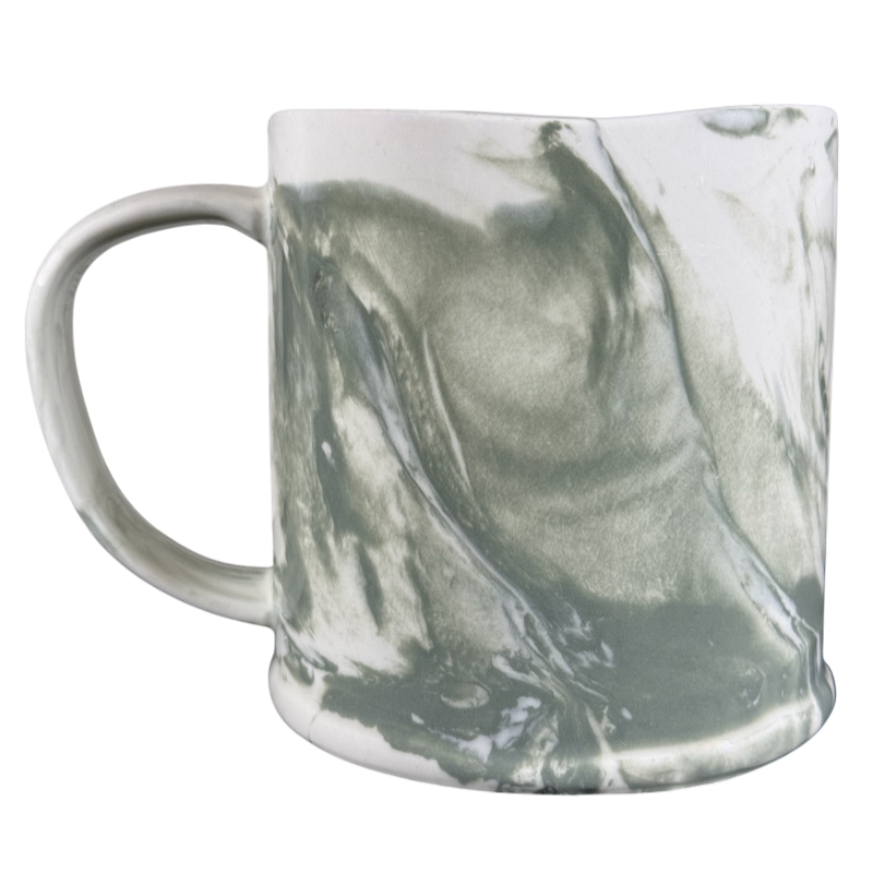 Marbled Letter "A" Monogram Initial Mug Anthropologie