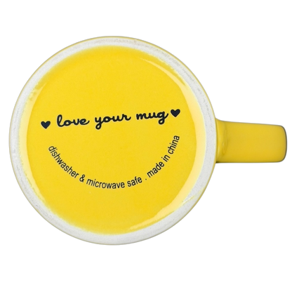 Good Morning Sunshine Yellow Mug With White Interior Love Your Mug