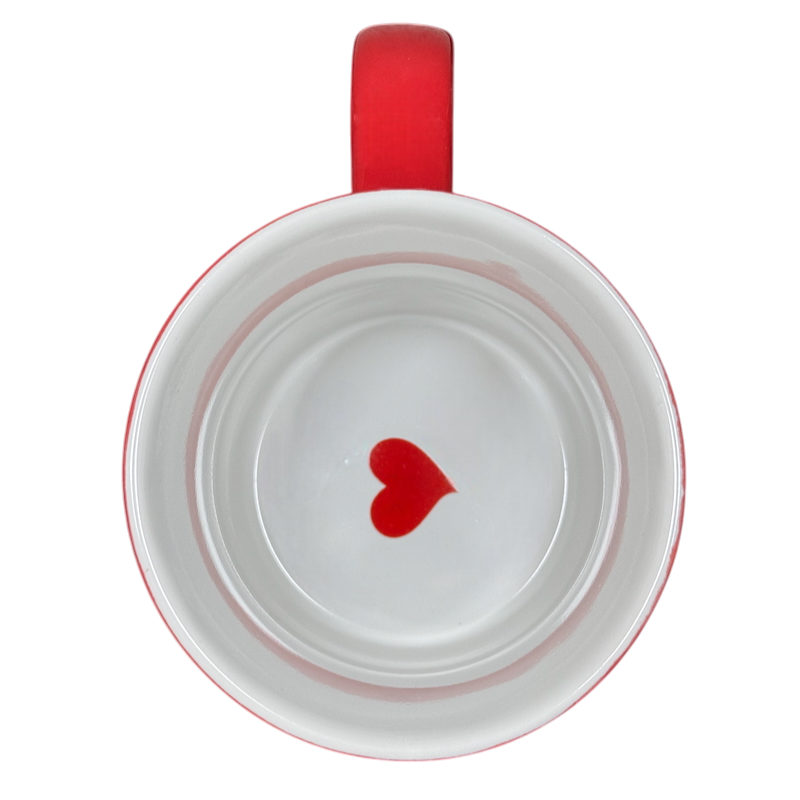 Follow Your Heart Red Mug With White Interior Love Your Mug