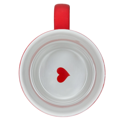 Follow Your Heart Red Mug With White Interior Love Your Mug