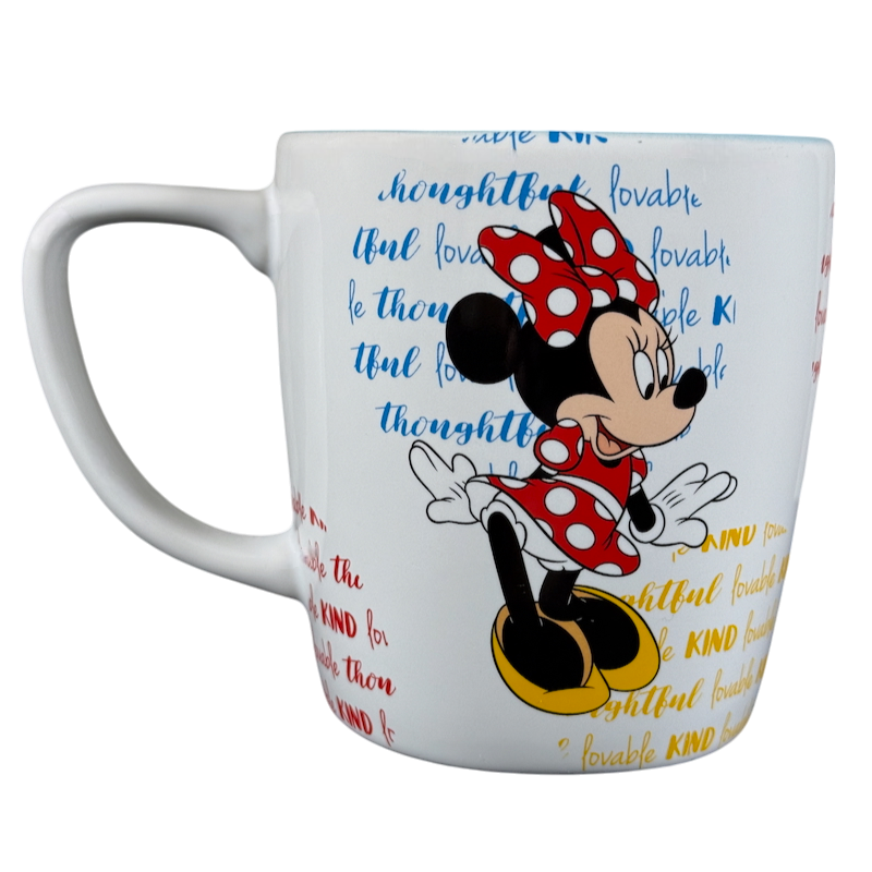 Minnie Mouse Kind Lovable Thoughtful Embossed Mug Disney