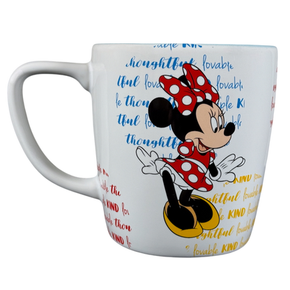 Minnie Mouse Kind Lovable Thoughtful Embossed Mug Disney