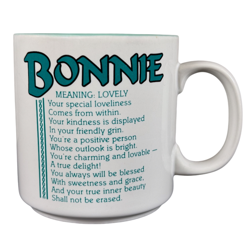 BONNIE Poetry Name Green Interior Mug Papel