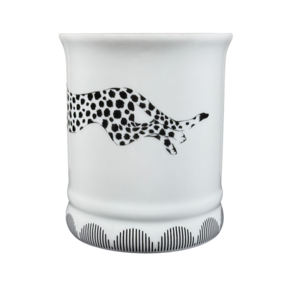 Hello Gorgeous Leopard Mug Yvonne Ellen Studio London Magenta