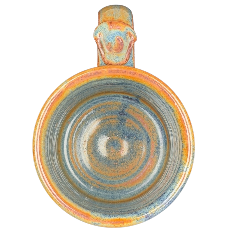 Geometric Sunburst Signed Pottery Mug