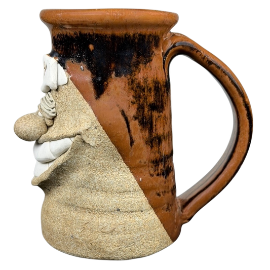 Ugly Face Pottery 3D Sexy Face Artisan Studio Pottery Mug
