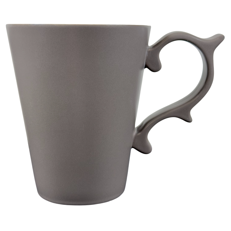 Rococo Scroll Handle Slate Gray Mug Starbucks Tazo