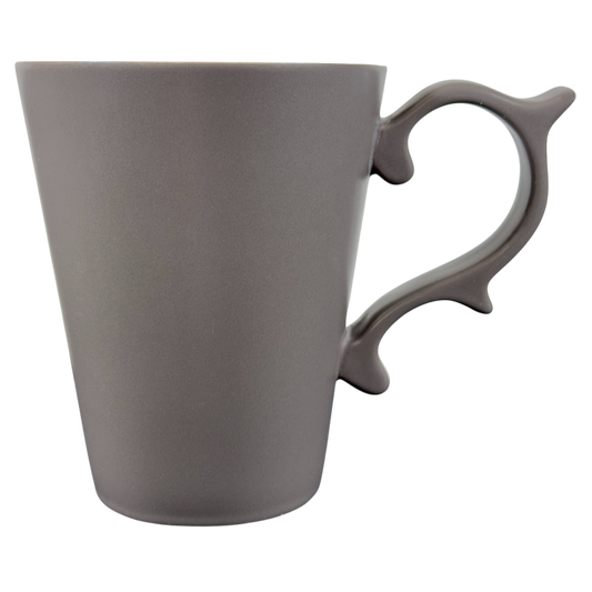 Rococo Scroll Handle Slate Gray Mug Starbucks Tazo