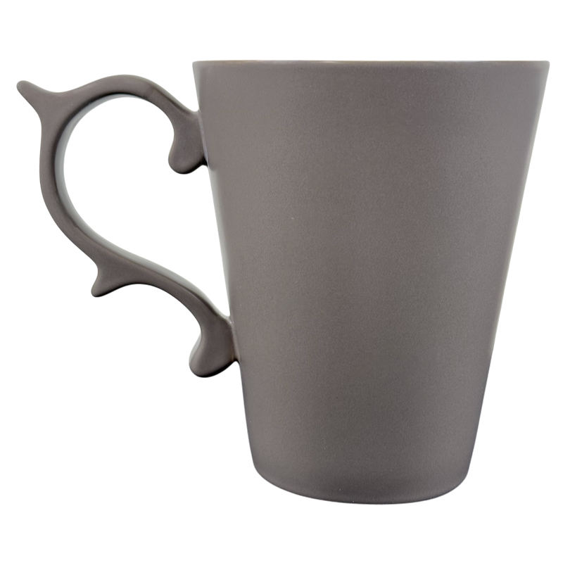 Rococo Scroll Handle Slate Gray Mug Starbucks Tazo