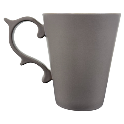 Rococo Scroll Handle Slate Gray Mug Starbucks Tazo