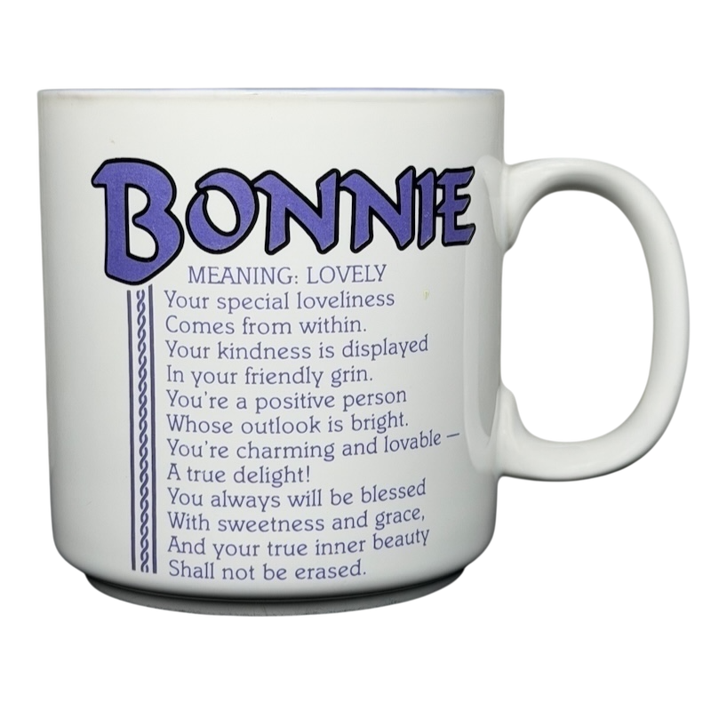 BONNIE Poetry Name Lavender Interior Mug Papel