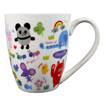 Friends Happy Day Cute Animals Mug Daiso Japan