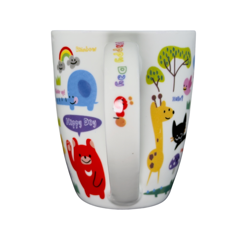 Friends Happy Day Cute Animals Mug Daiso Japan