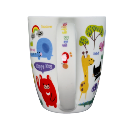 Friends Happy Day Cute Animals Mug Daiso Japan