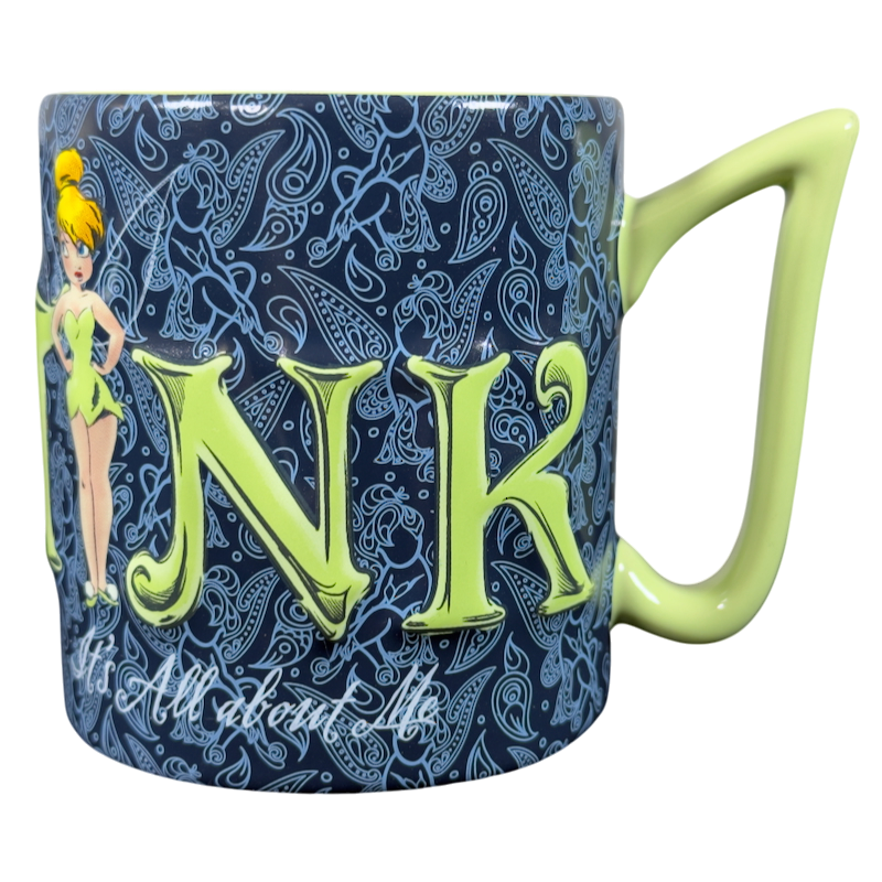 Tinker Bell It's All About Me 3D Embossed Tink Mug Disney Parks