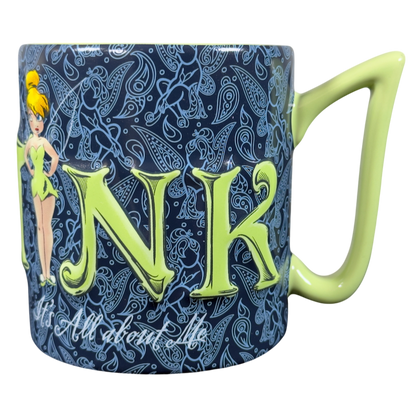 Tinker Bell It's All About Me 3D Embossed Tink Mug Disney Parks