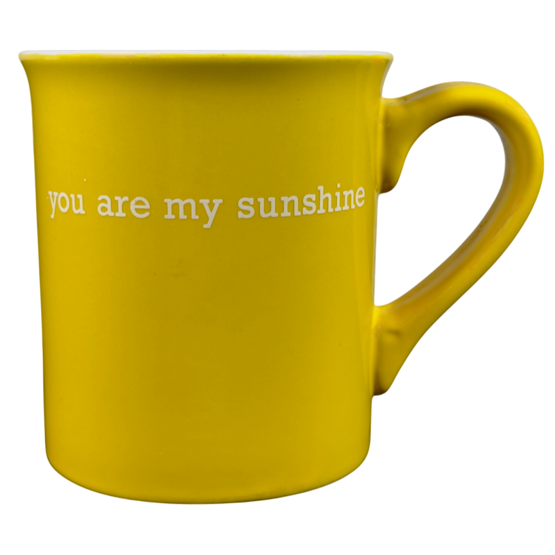 You Are My Sunshine Yellow Mug With White Interior THL