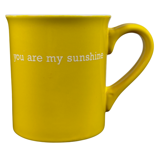 You Are My Sunshine Yellow Mug With White Interior THL