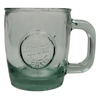 San Miguel Authentic 100% Recycled Green Glass Mug Made In Spain Starbucks