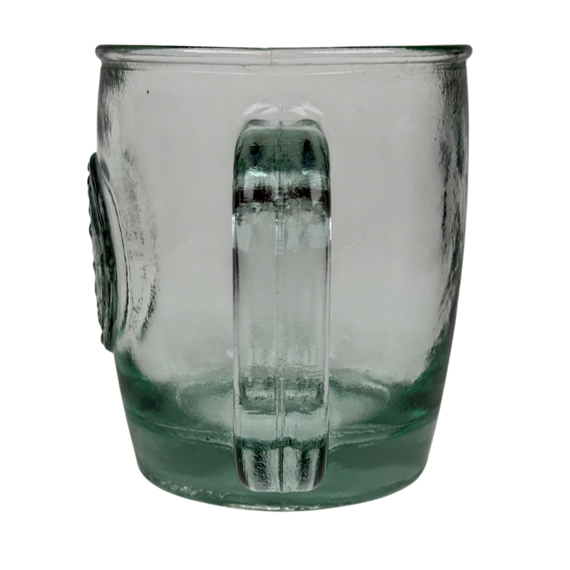 San Miguel Authentic 100% Recycled Green Glass Mug Made In Spain Starbucks