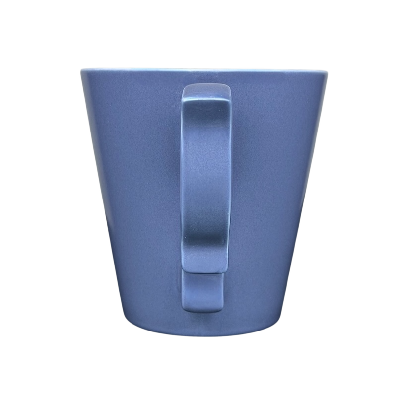 Rococo Scroll Handle Slate Blue Mug 2013 Starbucks Tazo