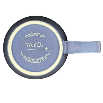 Rococo Scroll Handle Slate Blue Mug 2013 Starbucks Tazo
