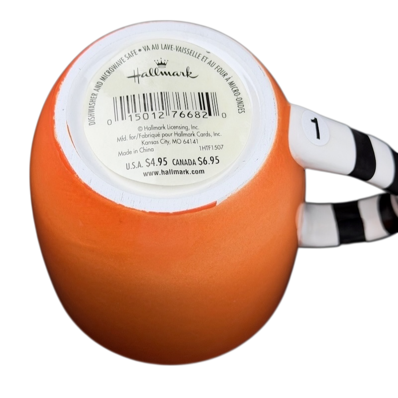 Halloween Jack-O'-Lantern Striped Handle Mug Hallmark