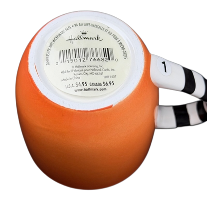 Halloween Jack-O'-Lantern Striped Handle Mug Hallmark